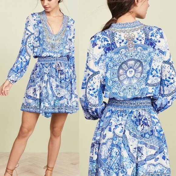 Camilla Dresses & Skirts - NEW Camilla Shirred Relaxed Short Crystal Dress